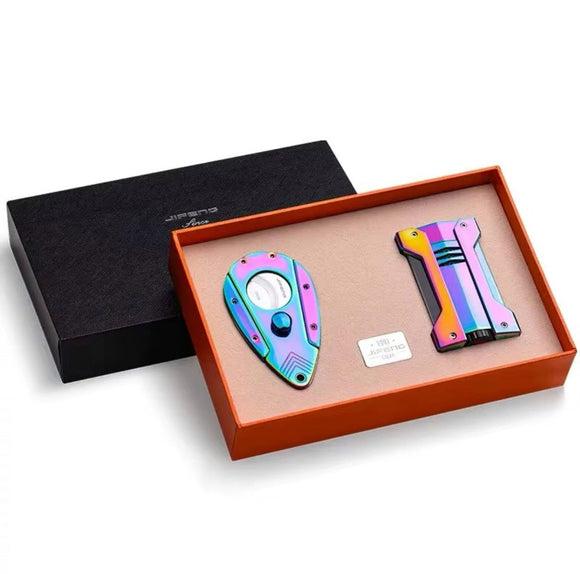 Cigar Lighter And Cigar Cutter Gift Set
