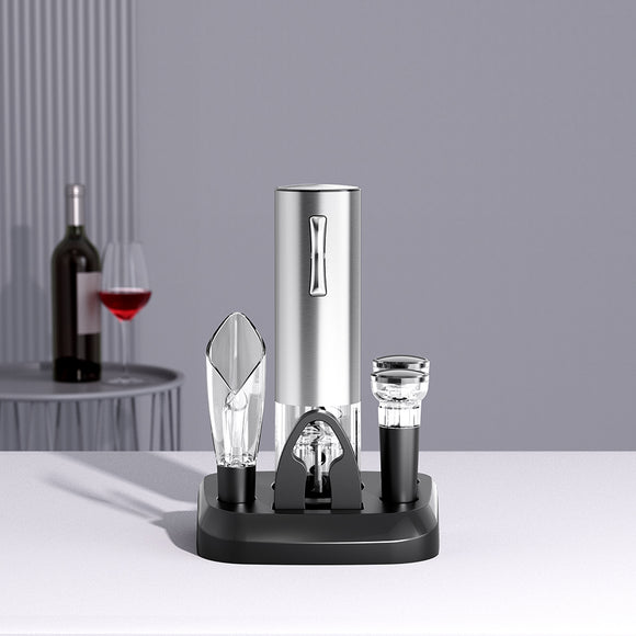 Electric Wine Opener with charging base and foil cutter